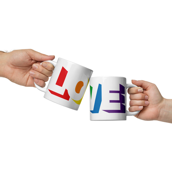 Rainbow Pride Love Mug Mugs The Rainbow Stores