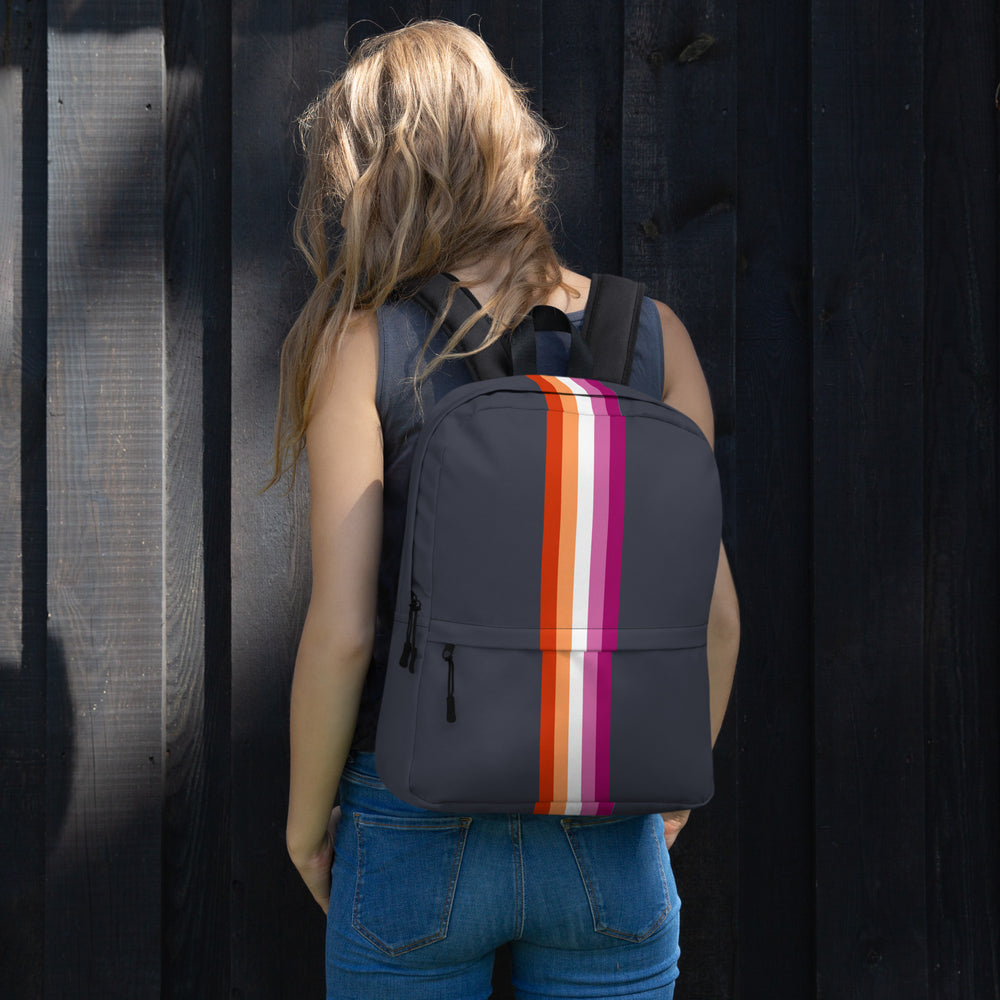 Lesbian Pride Stripe Backpack Bags The Rainbow Stores