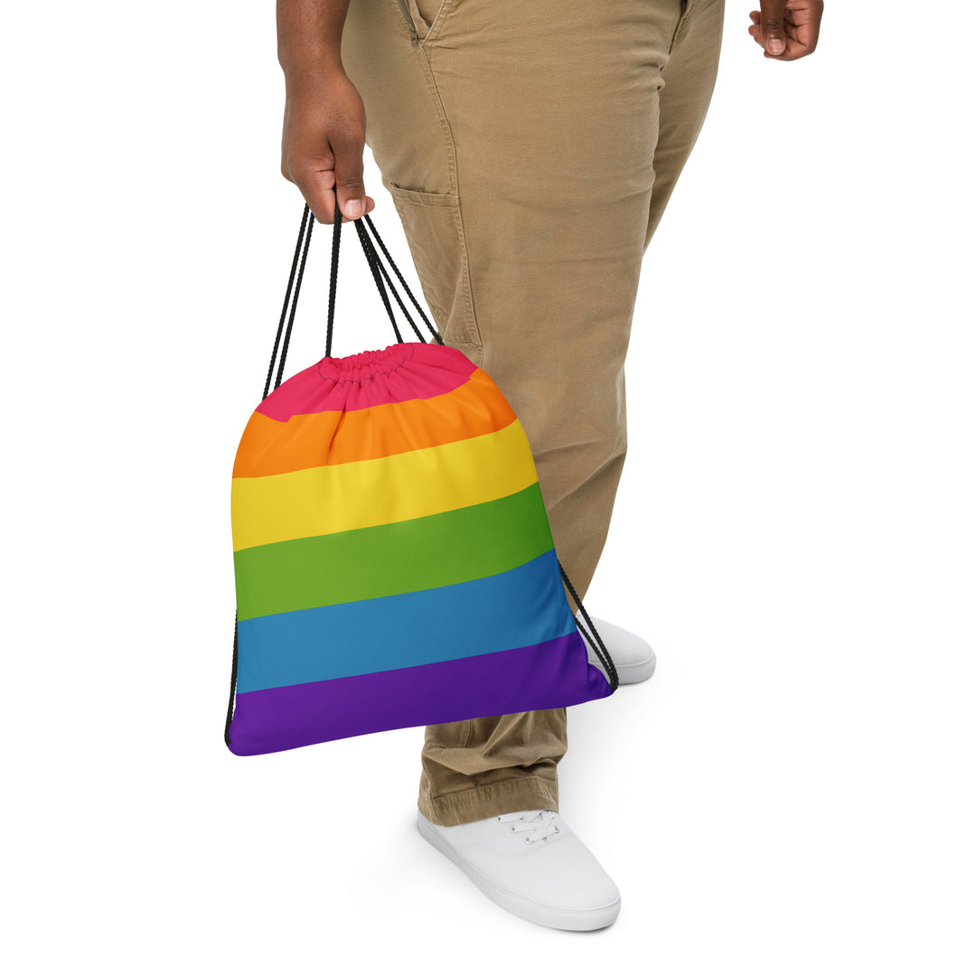 Rainbow Pride Flag Drawstring Bag Bags The Rainbow Stores
