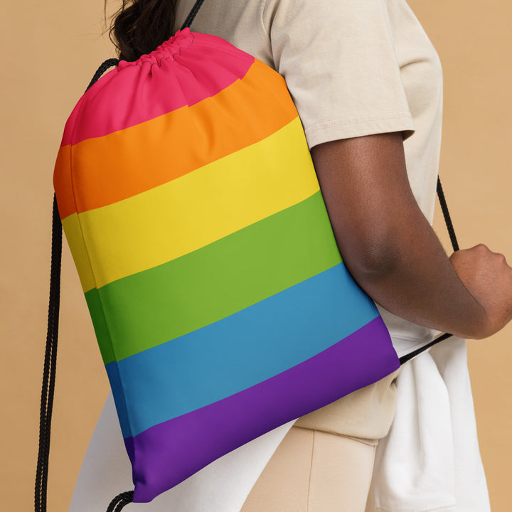 Rainbow Pride Flag Drawstring Bag Bags The Rainbow Stores