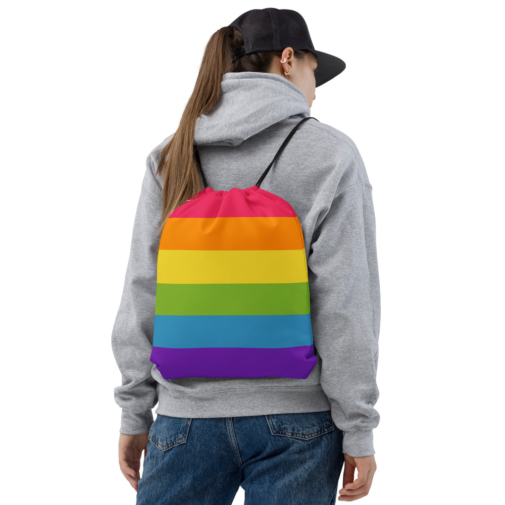 Rainbow Pride Flag Drawstring Bag Bags The Rainbow Stores