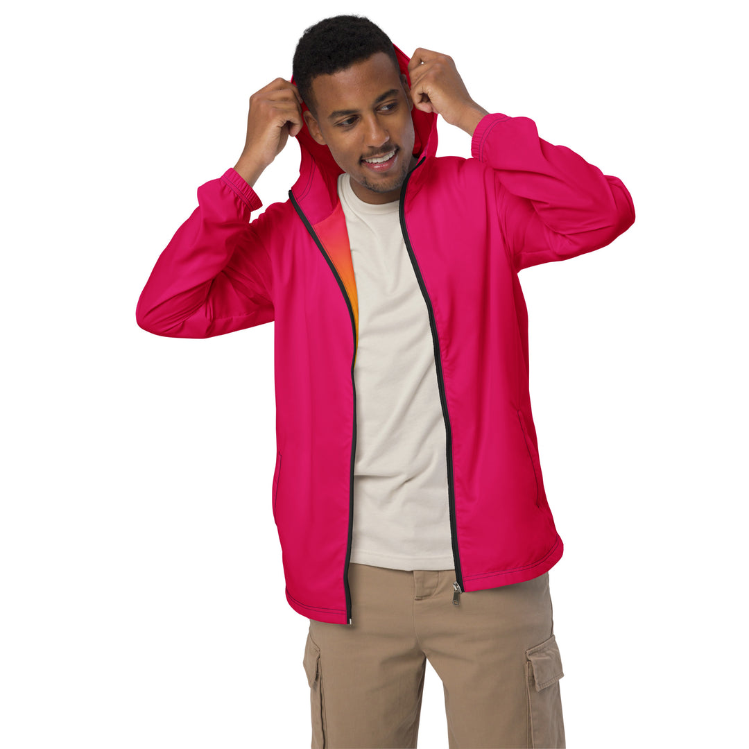 Hot Pink Windbreaker With Rainbow Pride Inside Windbreaker The Rainbow Stores