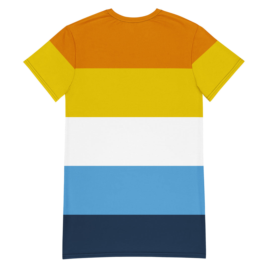 AroAce Pride Flag T-shirt Dress Dresses The Rainbow Stores