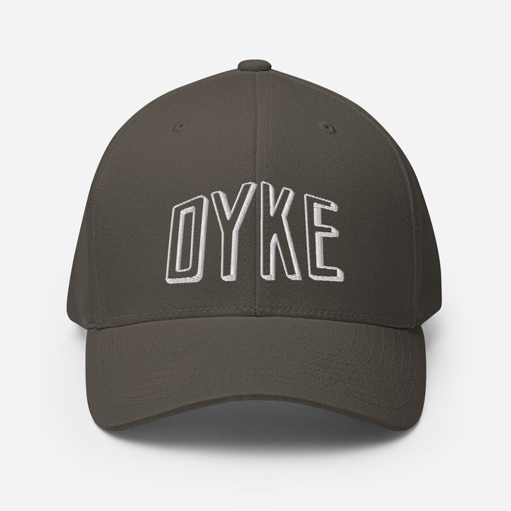 Dyke Embroidered Closed Back Cap Hats The Rainbow Stores