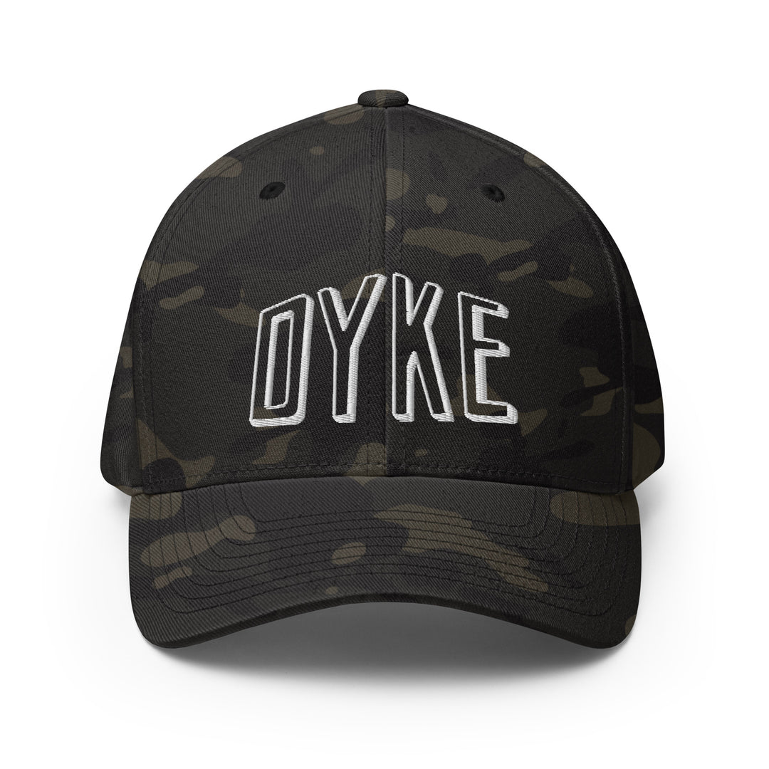 Dyke Embroidered Closed Back Cap Hats The Rainbow Stores