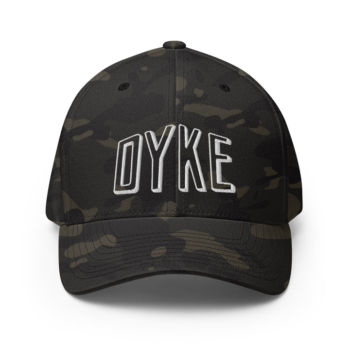 Dyke Embroidered Closed Back Cap Hats The Rainbow Stores