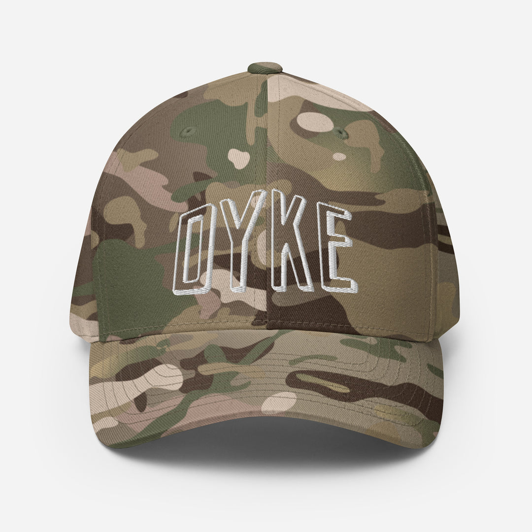 Dyke Embroidered Closed Back Cap Hats The Rainbow Stores