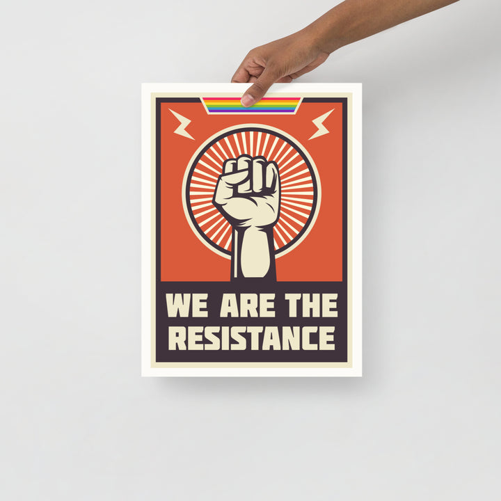We Are The Resistance (Rainbow) Poster Art prints The Rainbow Stores
