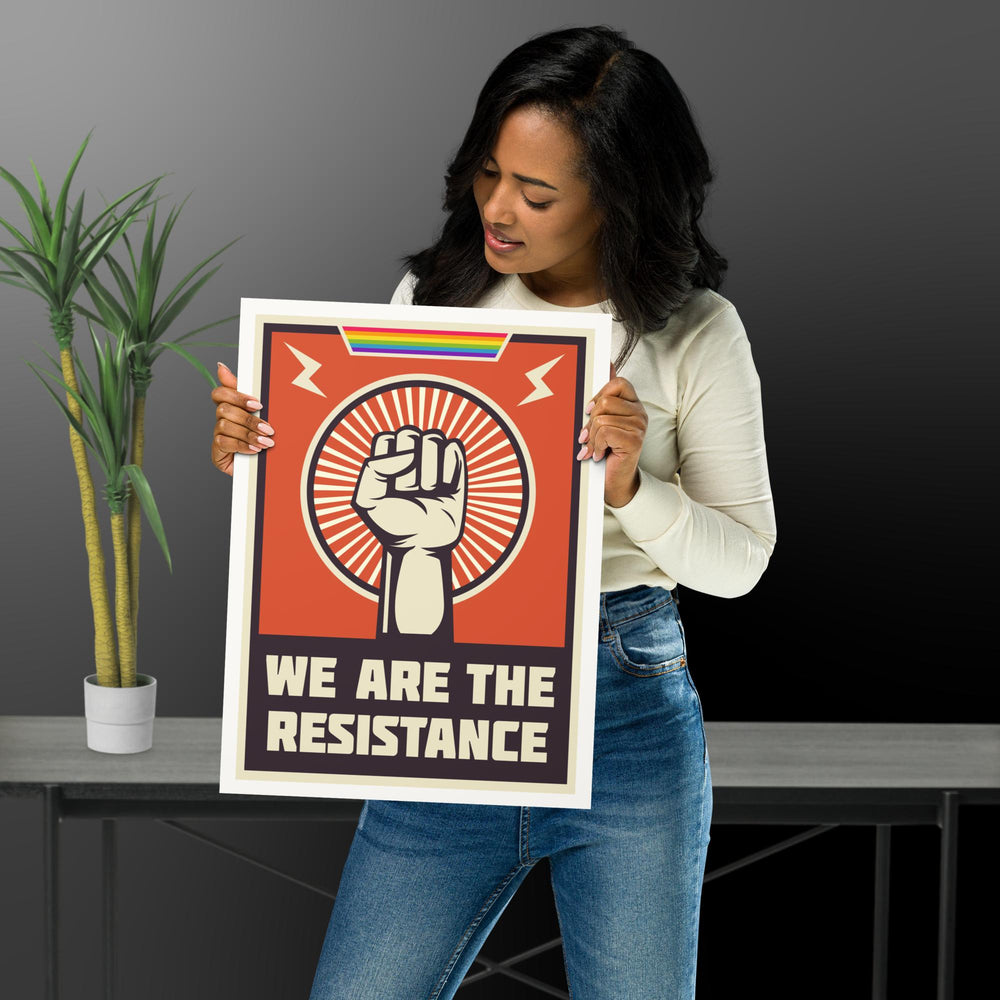 We Are The Resistance (Rainbow) Poster Art prints The Rainbow Stores