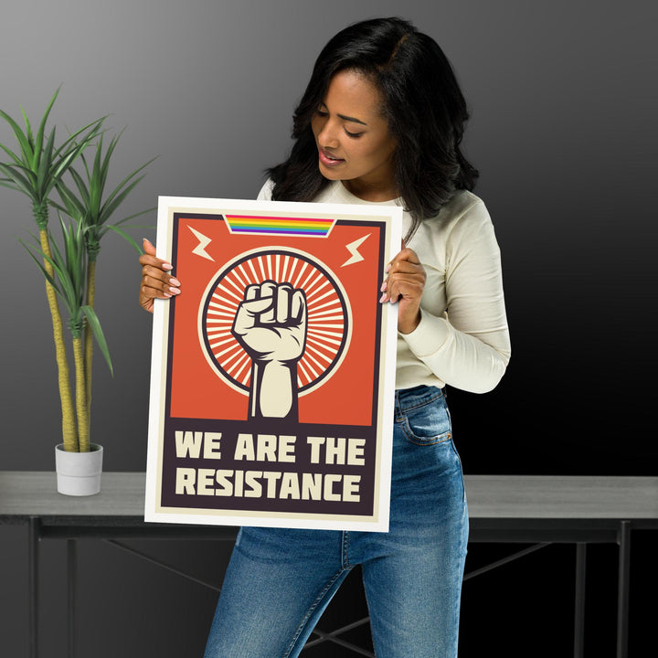We Are The Resistance (Rainbow) Poster Art prints The Rainbow Stores
