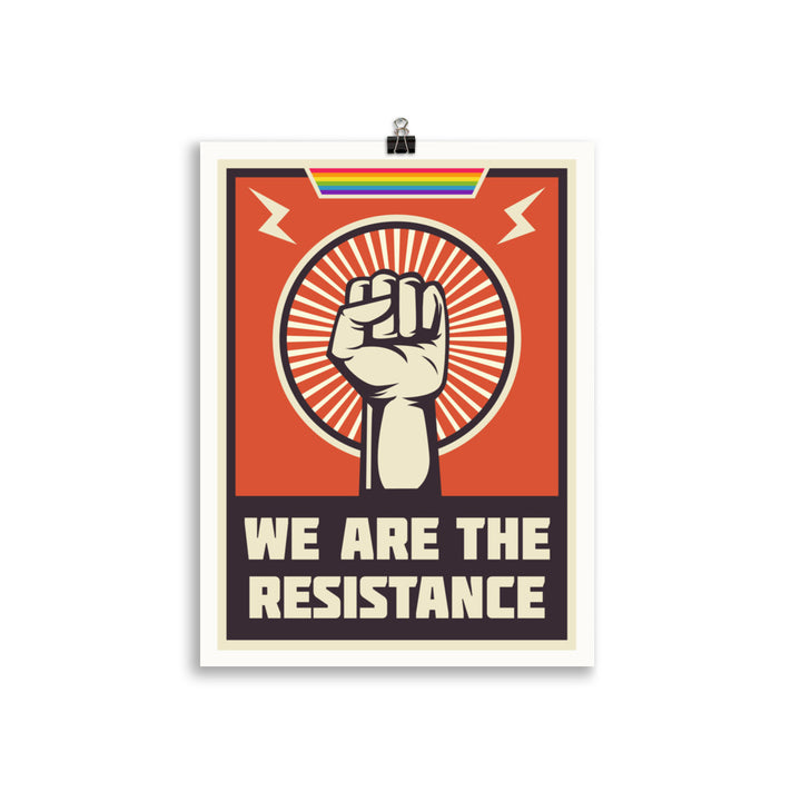 We Are The Resistance (Rainbow) Poster Art prints The Rainbow Stores