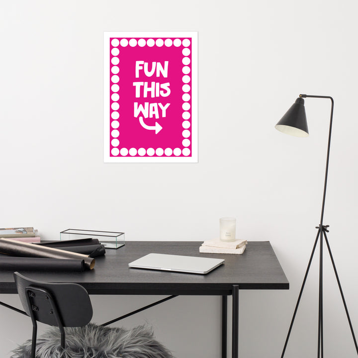 Fun This Way Art Print Art prints The Rainbow Stores