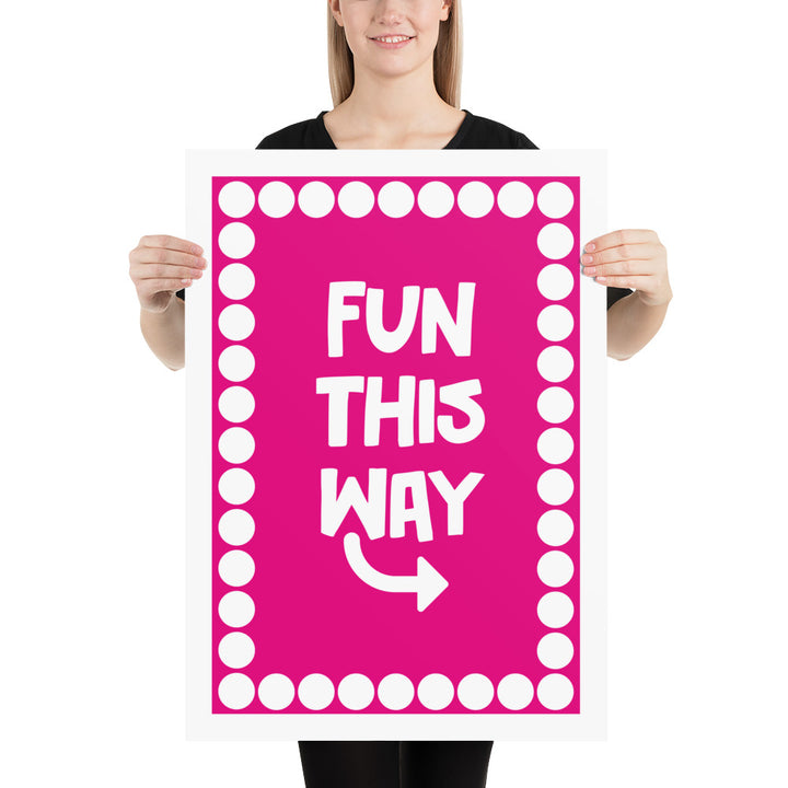 Fun This Way Art Print Art prints The Rainbow Stores