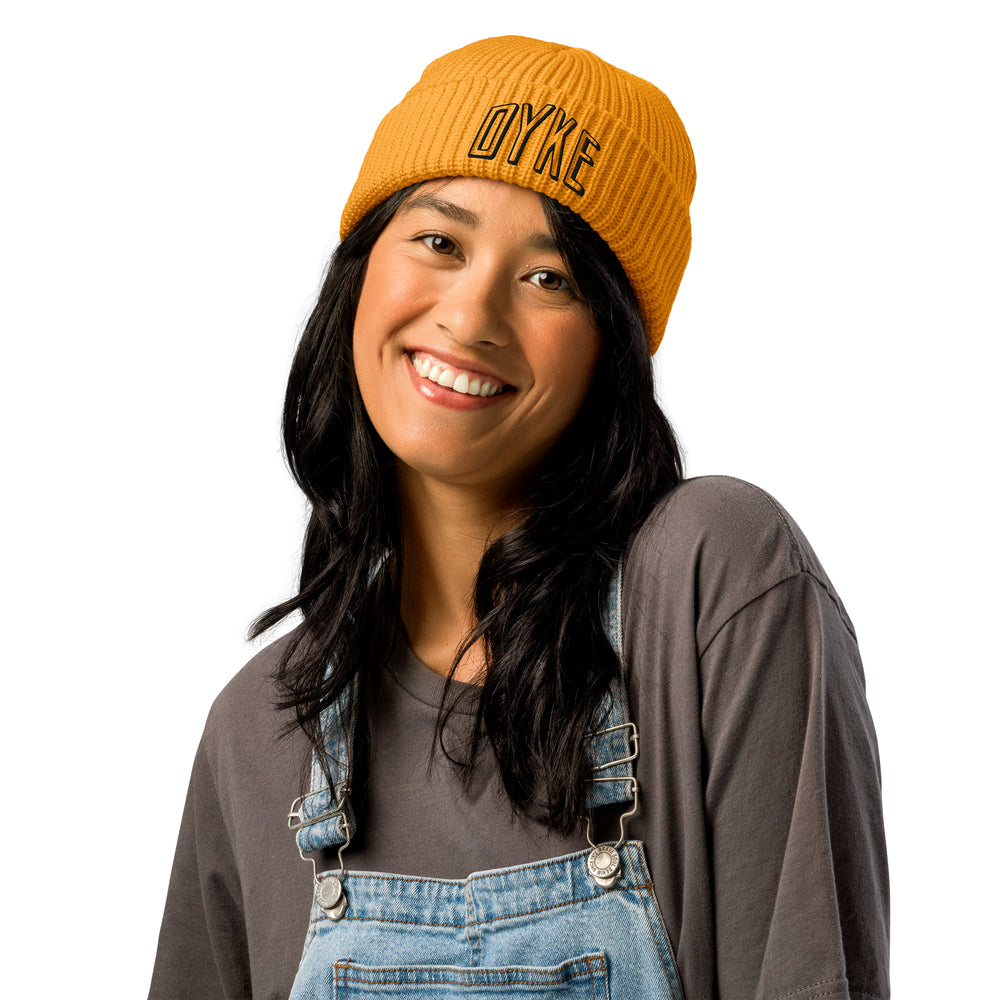 Outline Dyke Embroidered Fisherman Beanie Hats The Rainbow Stores