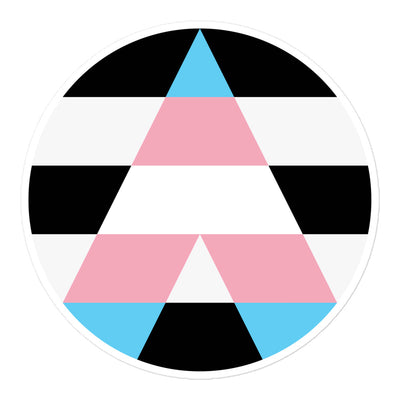Circular Trans Ally Sticker Stickers The Rainbow Stores