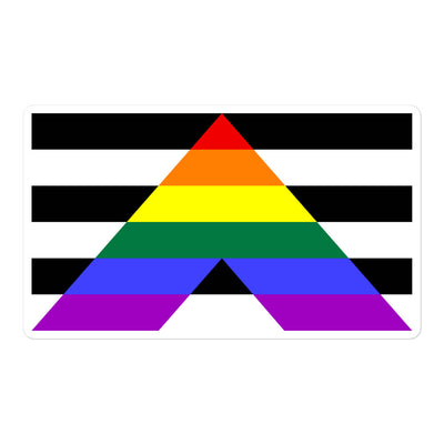 LGBTQ+ Ally Flag Sticker Stickers The Rainbow Stores