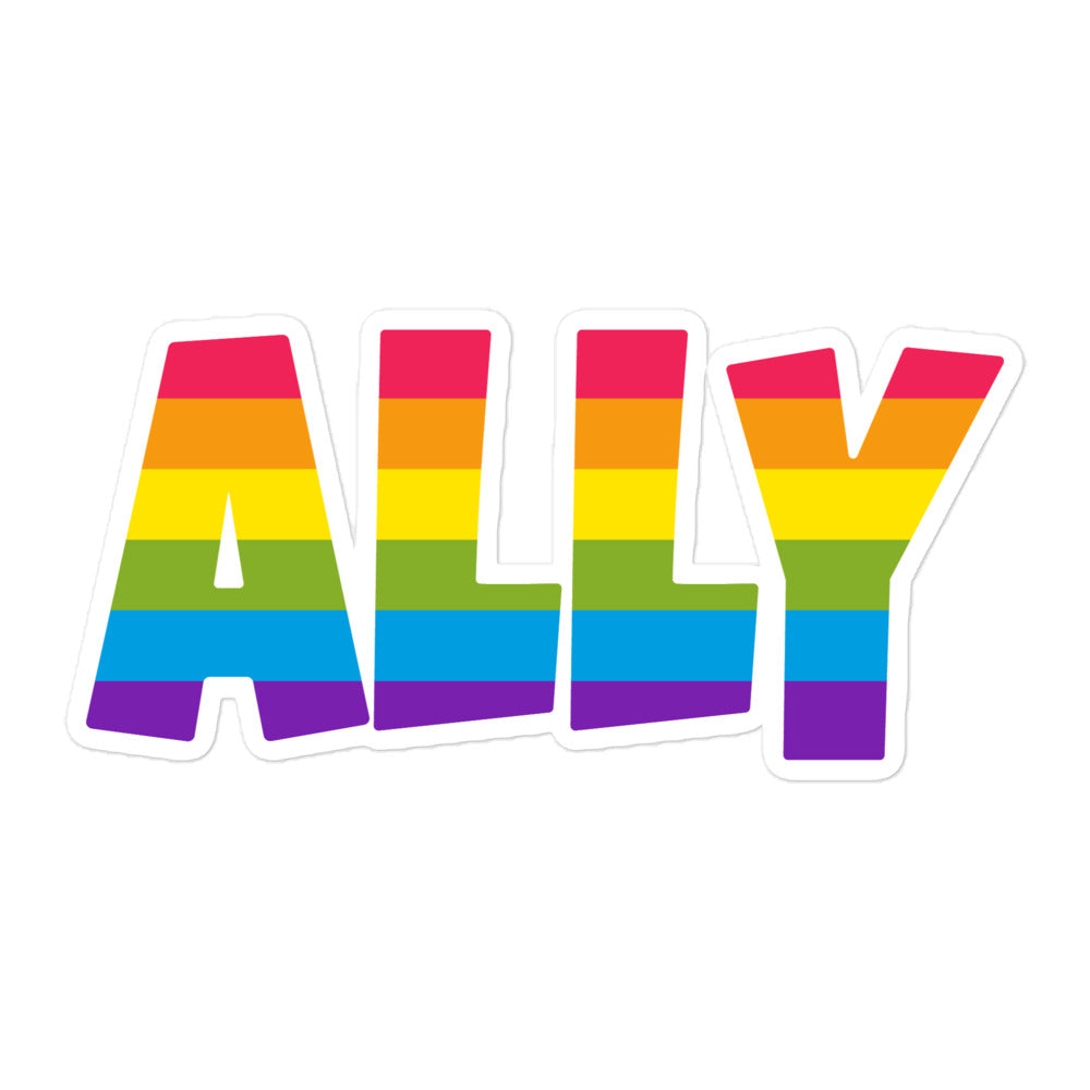 Ally Rainbow Sticker Stickers The Rainbow Stores