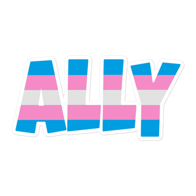 Ally Trans Flag Sticker  The Rainbow Stores