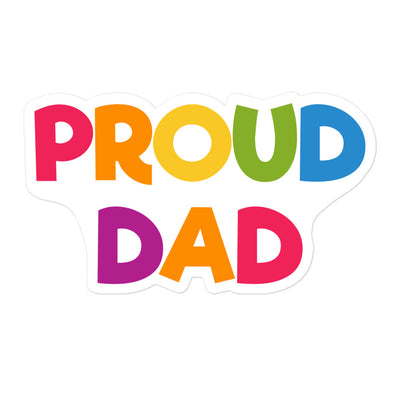 Proud Dad Sticker Stickers The Rainbow Stores