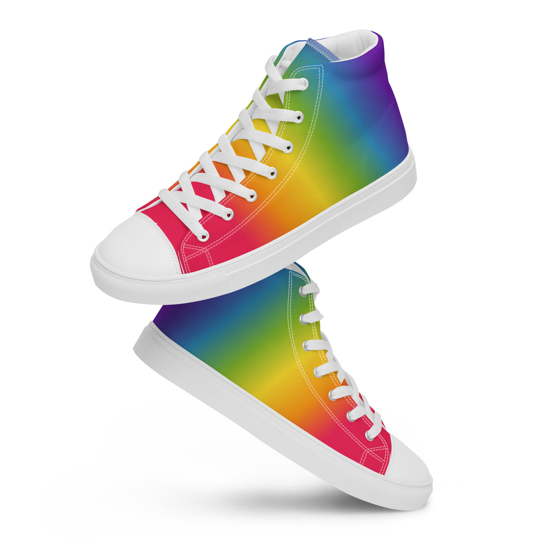 Rainbow Pride Gradient High Top Trainers (male sizes) High Tops The Rainbow Stores