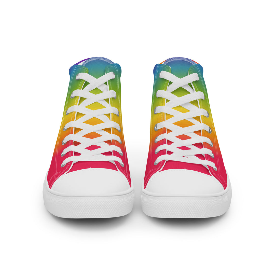 Rainbow Pride Gradient High Top Trainers (male sizes) High Tops The Rainbow Stores