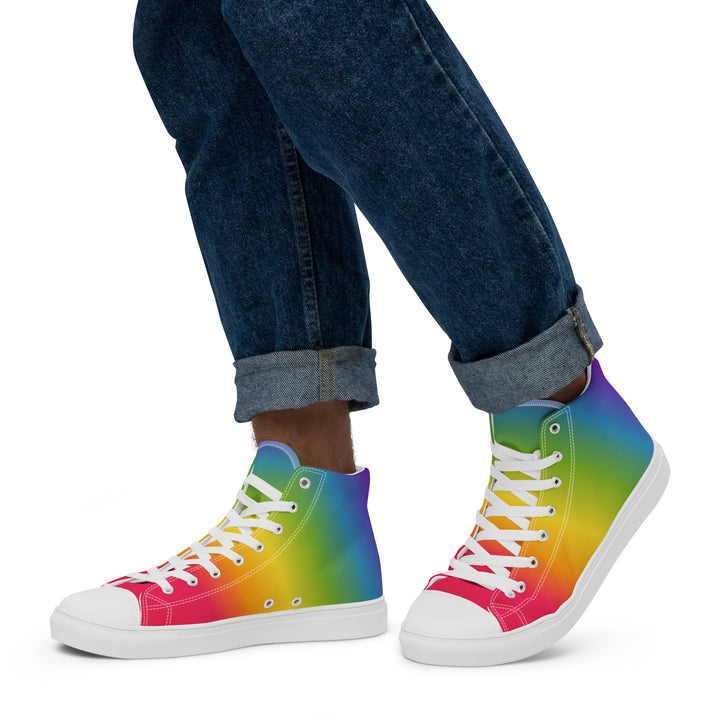 Rainbow Pride Gradient High Top Trainers (male sizes) High Tops The Rainbow Stores