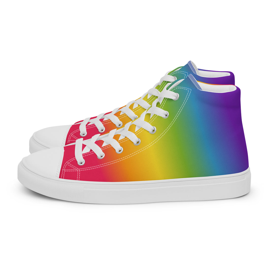 Rainbow Pride Gradient High Top Trainers (male sizes) High Tops The Rainbow Stores