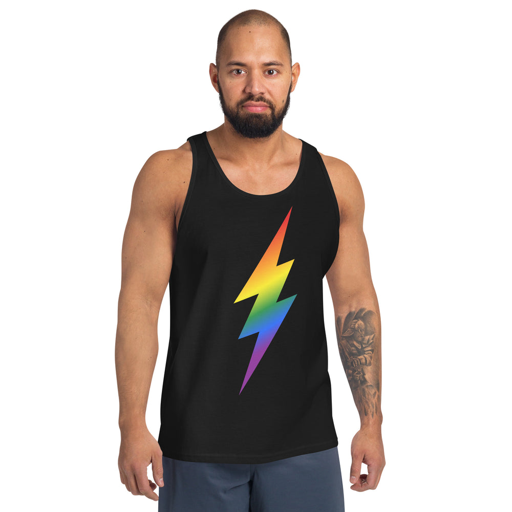 Rainbow Pride Lightning Tank Top Vests and Tank Tops The Rainbow Stores