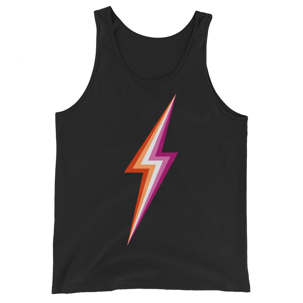 Lesbian Pride Lightning Tank Top Vests and Tank Tops The Rainbow Stores