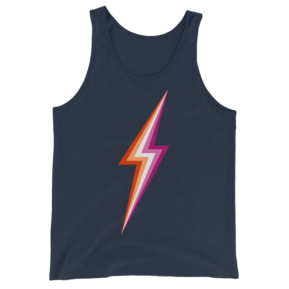 Lesbian Pride Lightning Tank Top Vests and Tank Tops The Rainbow Stores