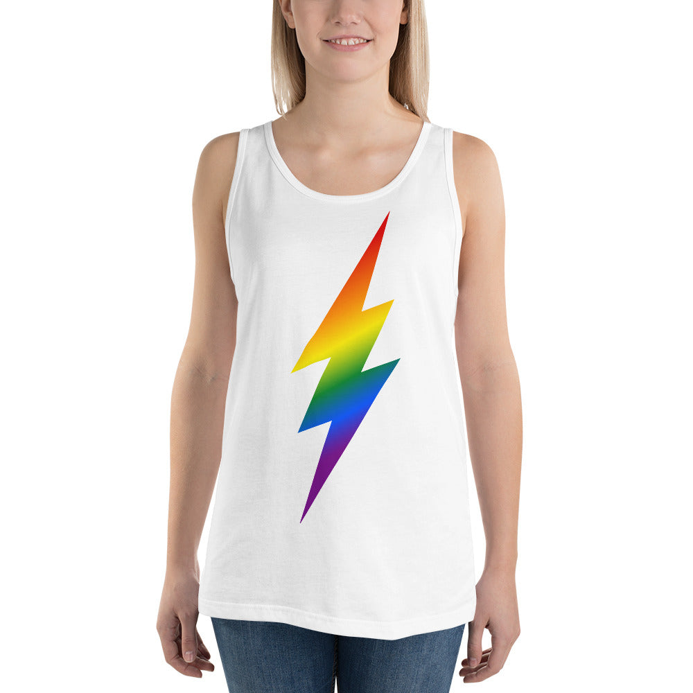 Rainbow Pride Lightning Tank Top Vests and Tank Tops The Rainbow Stores