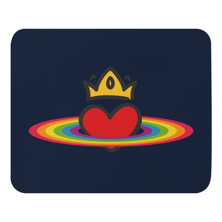 Rainbow Halo and Heart Mouse Pad/Mouse Mat Mouse Pad The Rainbow Stores