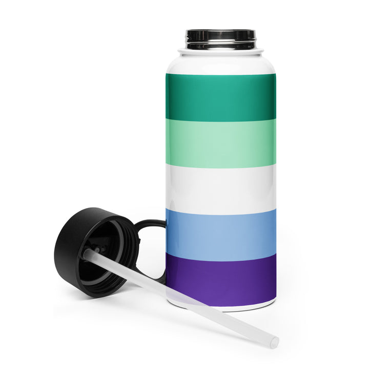 Gay Men's Pride Flag Stainless Steel Water Bottle Water Bottle The Rainbow Stores