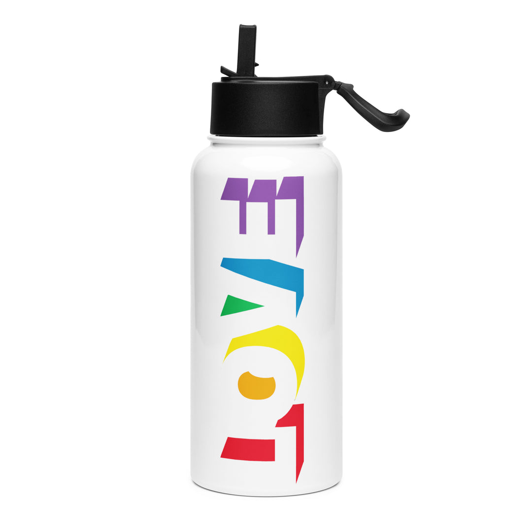 Love Rainbow Pride Stainless Steel Water Bottle Water Bottle The Rainbow Stores