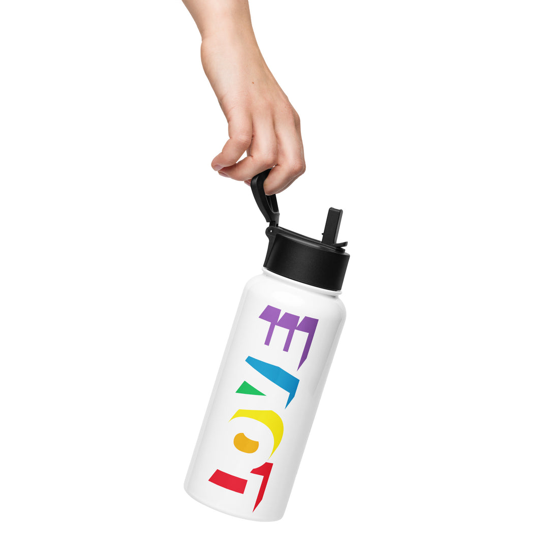 Love Rainbow Pride Stainless Steel Water Bottle Water Bottle The Rainbow Stores