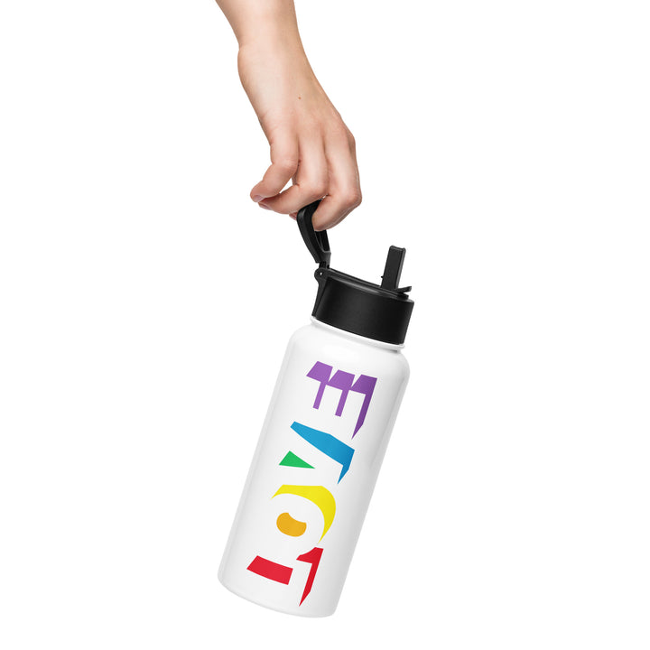 Love Rainbow Pride Stainless Steel Water Bottle Water Bottle The Rainbow Stores