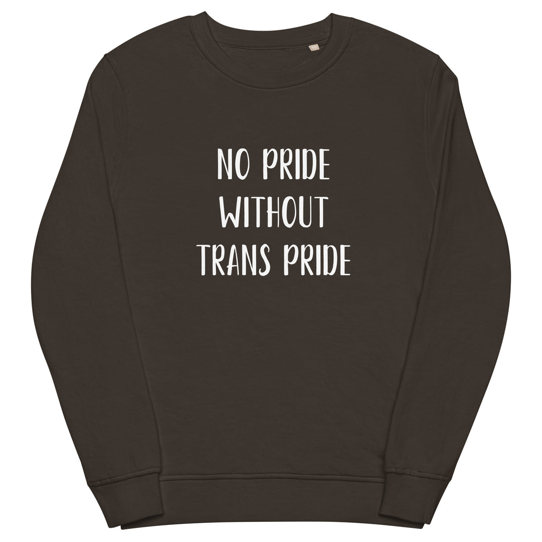 No Pride Without Trans Pride Organic Sweatshirt Sweatshirts SOL's The Rainbow Stores