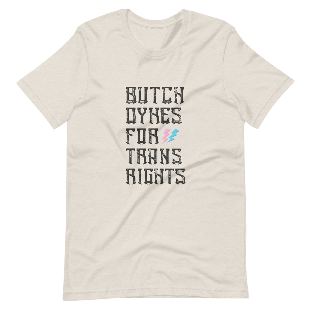 Butch Dykes For Trans Rights T-Shirt T-shirts The Rainbow Stores
