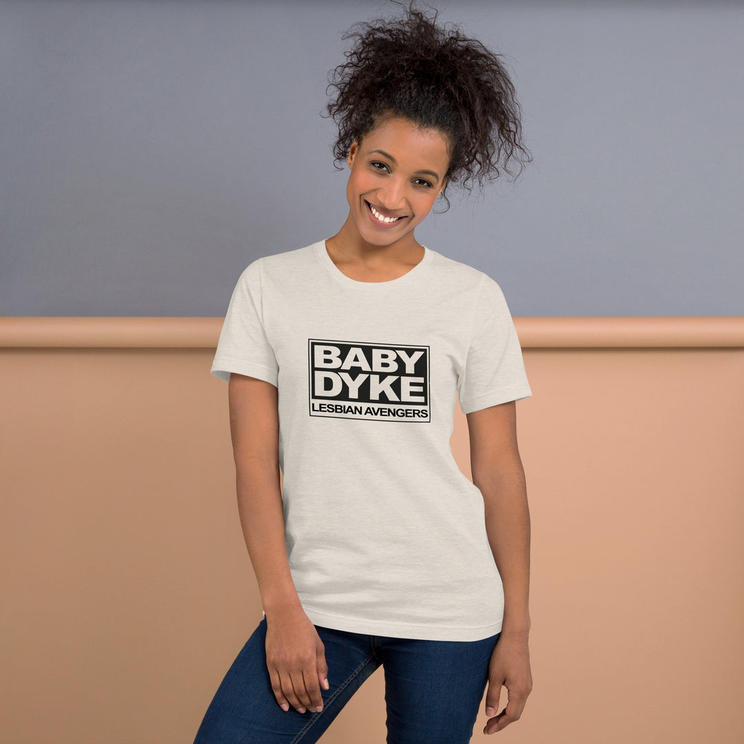 Lesbian Avengers Baby Dyke T-Shirt T-shirts The Rainbow Stores