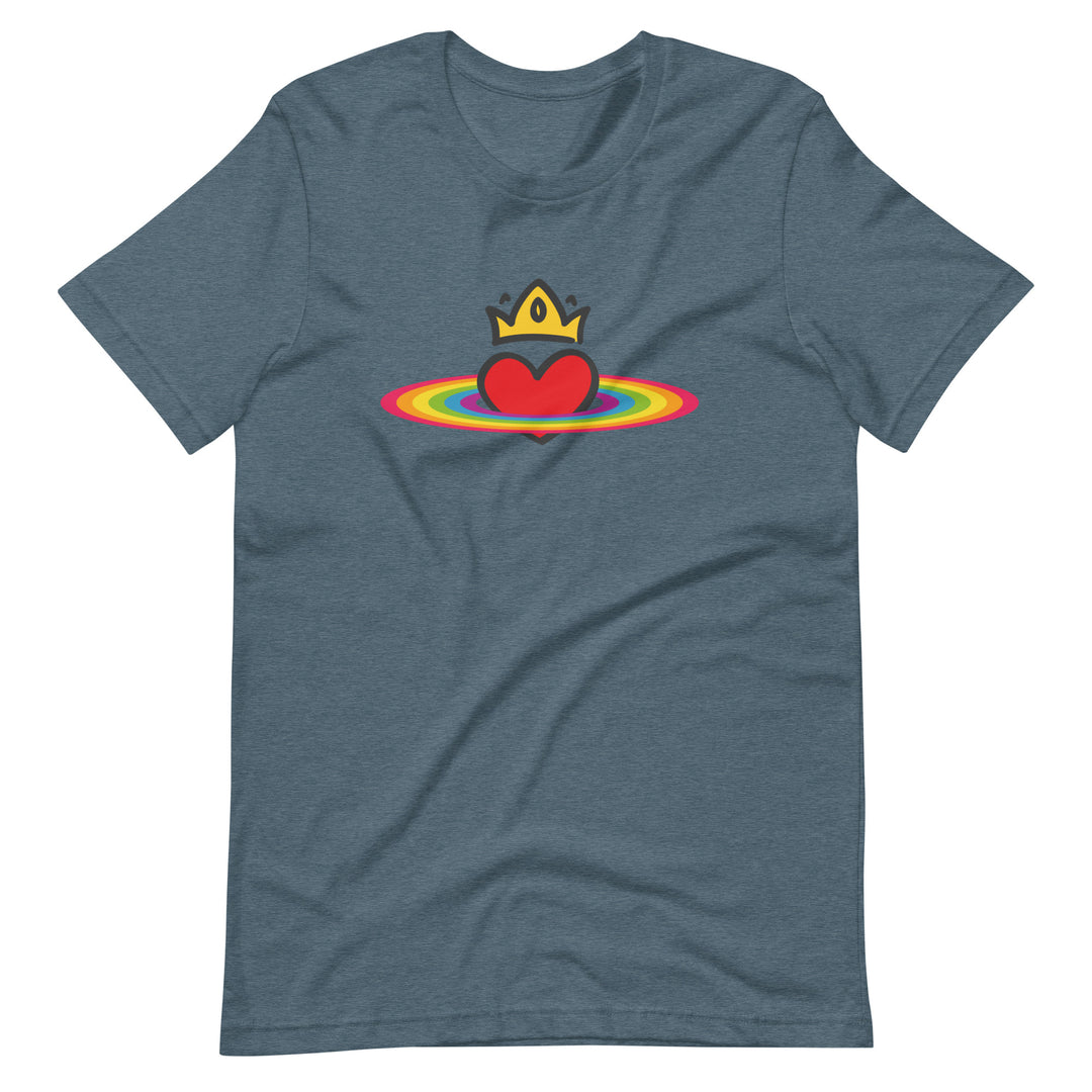 Rainbow Halo and Heart T-Shirt T-shirts The Rainbow Stores