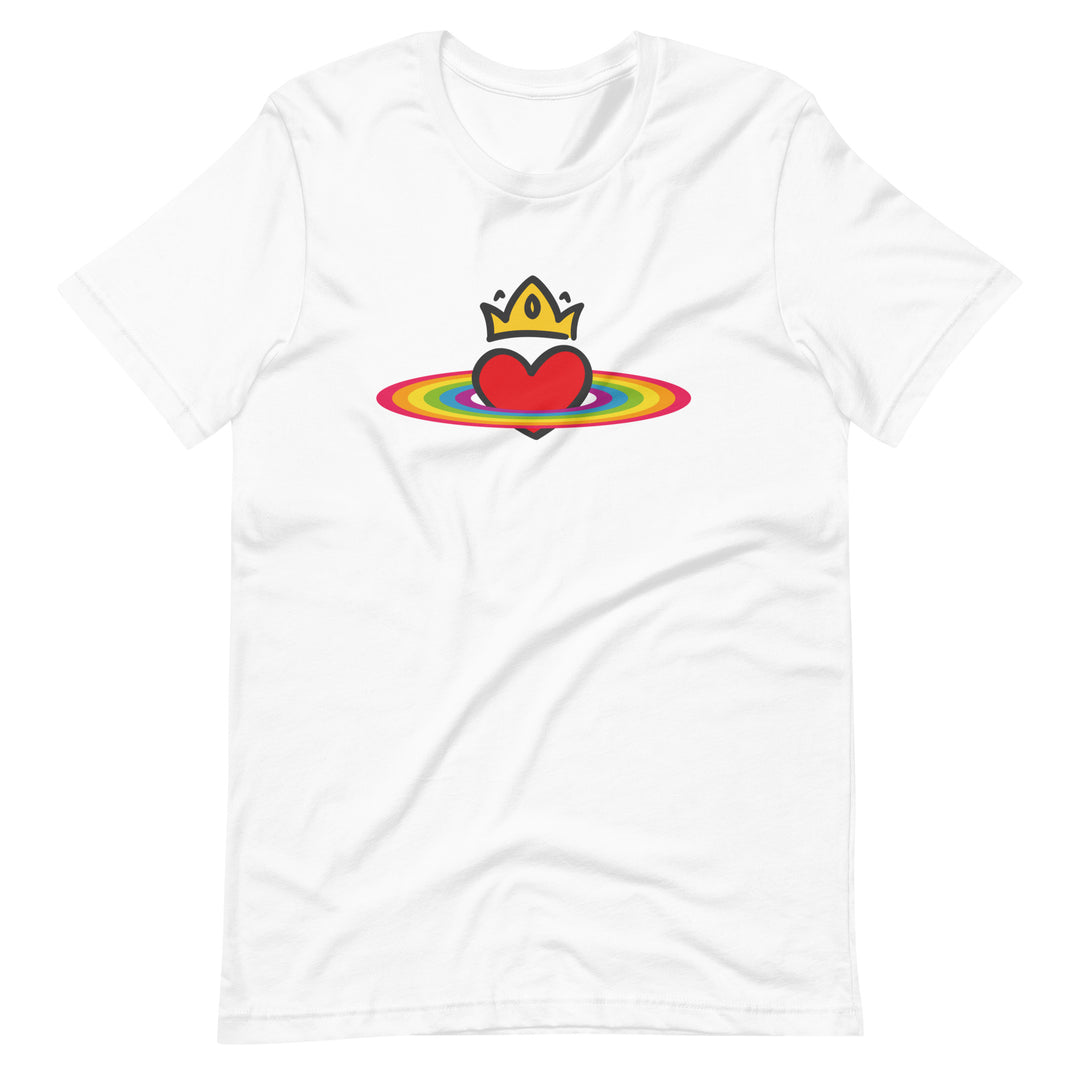 Rainbow Halo and Heart T-Shirt T-shirts The Rainbow Stores