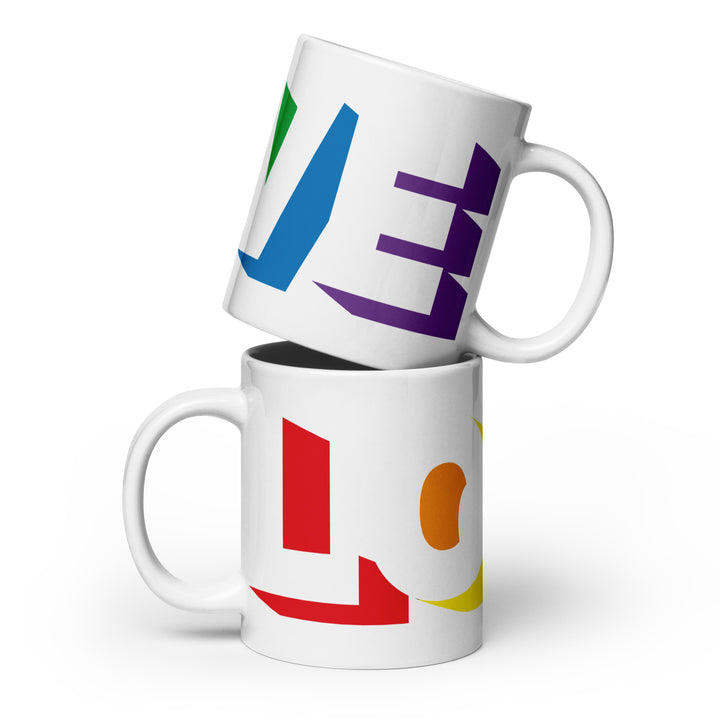 Rainbow Pride Love Mug Mugs The Rainbow Stores