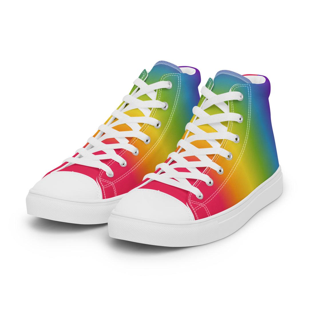 Rainbow Pride Gradient High Top Trainers (female sizes) High Tops The Rainbow Stores