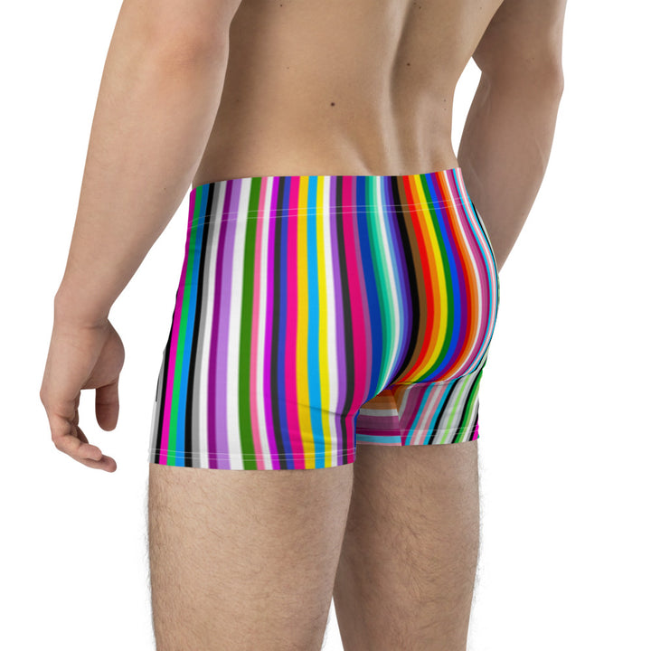 LGBTQ+ Pride Flag Barcode Boxer Briefs Underwear The Rainbow Stores