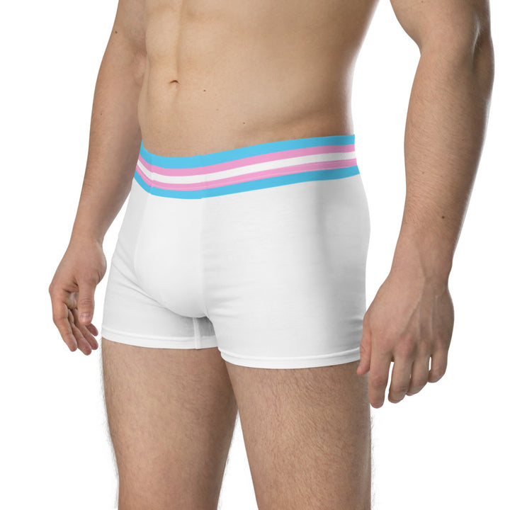 Trans Flag Trim Boxer Briefs Underwear The Rainbow Stores