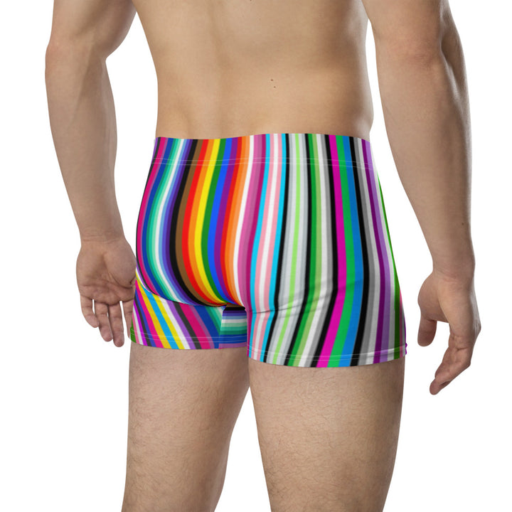 LGBTQ+ Pride Flag Barcode Boxer Briefs Underwear The Rainbow Stores