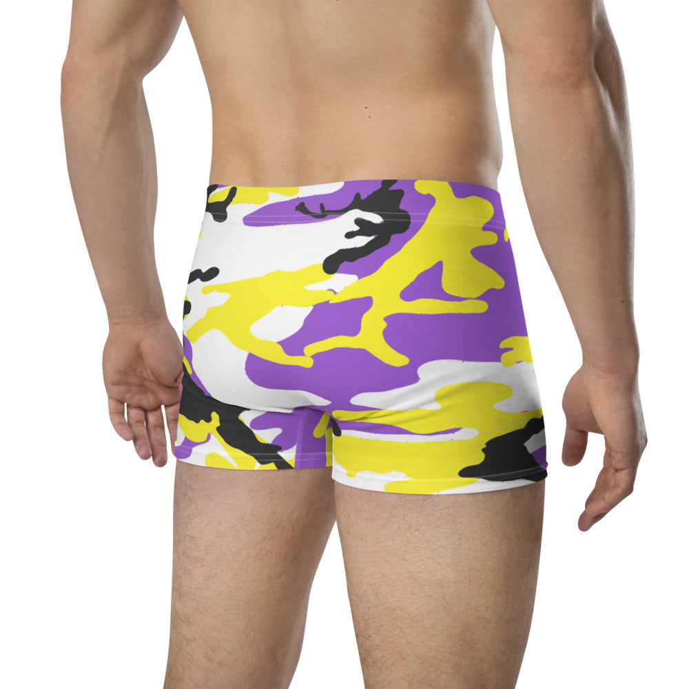 Non-Binary Camo Boxer Briefs Underwear The Rainbow Stores