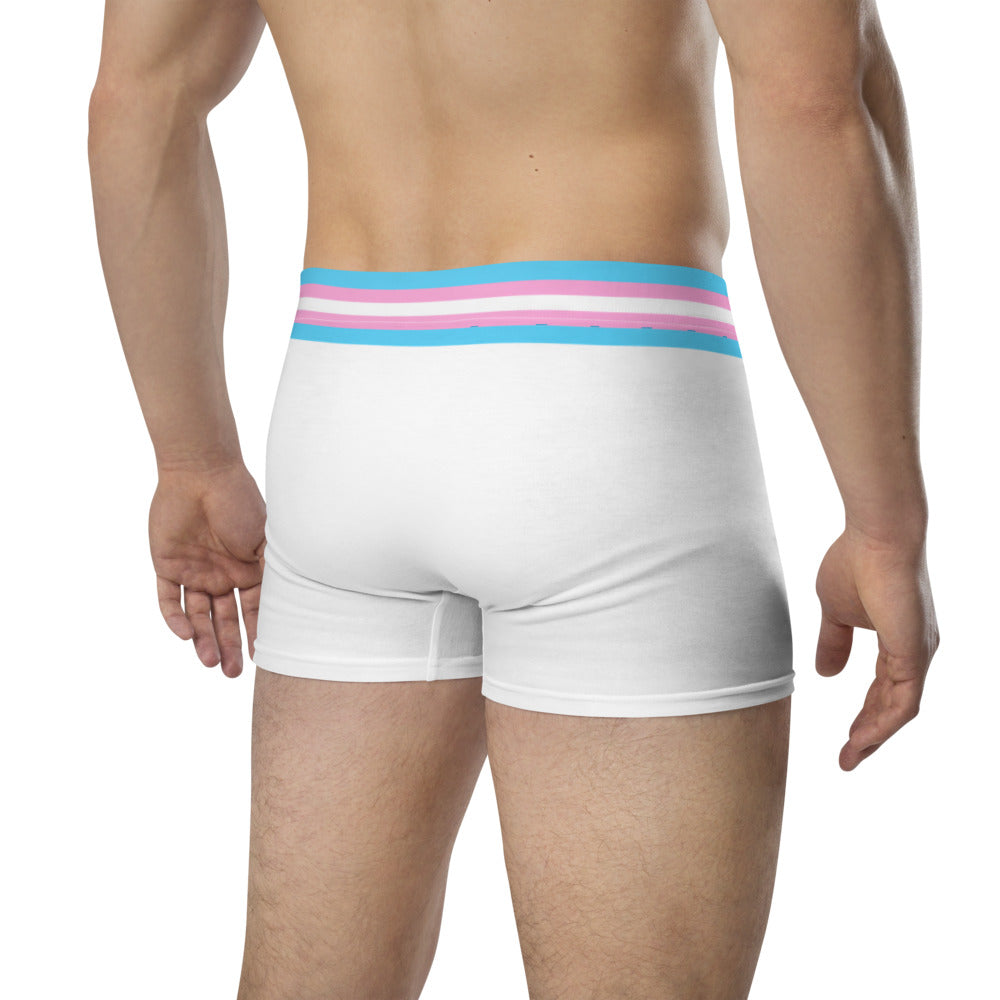Trans Flag Trim Boxer Briefs Underwear The Rainbow Stores