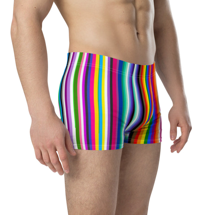 LGBTQ+ Pride Flag Barcode Boxer Briefs Underwear The Rainbow Stores