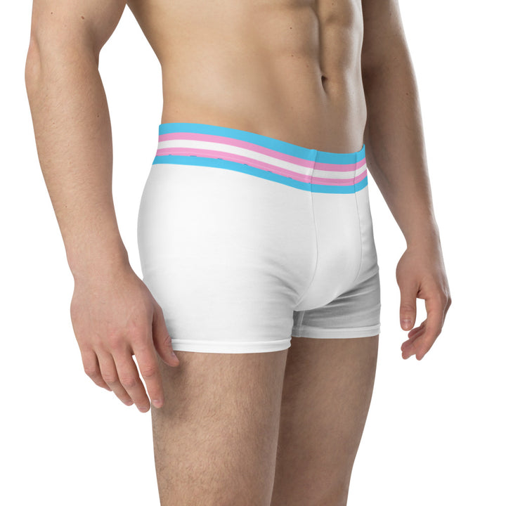 Trans Flag Trim Boxer Briefs Underwear The Rainbow Stores